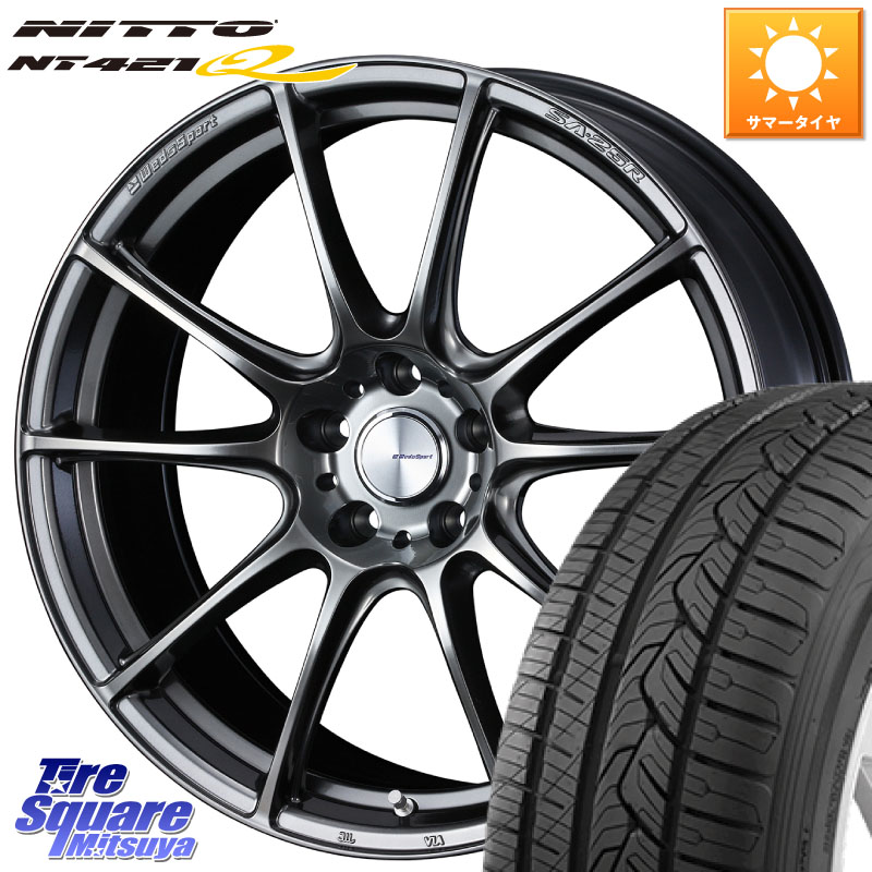 WEDS 【欠品次回06月中旬】 SA-25R PSB ウェッズ スポーツ ホイール 19インチ 19 X 8.0J +45 5穴 114.3 NITTO ニットー NT421Q サマータイヤ 235/55R19 50系RAV4 80系ハリアー T33エクストレイル CX-60 CX-80
