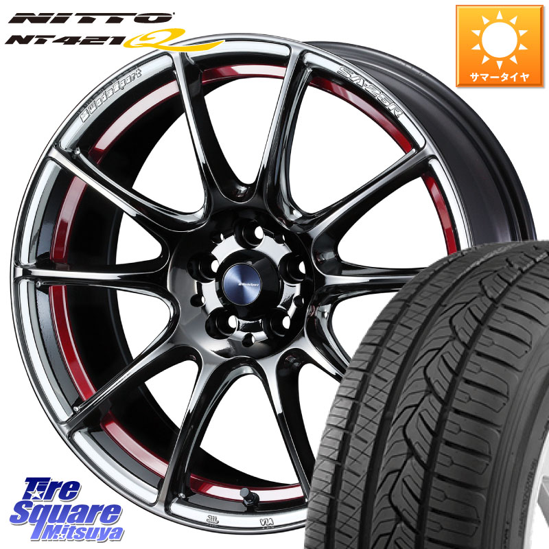 NITTO ニットー NT421Q サマータイヤ 225/60R18WEDS 【欠品次回09月上旬】 WedsSport SA-25R SA25R ウェッズ スポーツ ホイール 18インチ 18X8.0J 45 5穴 114.3 50系RAV4 80系ハリアー T32エクストレイル CX-5 CX-8 BT5レガシィアウトバック RAV4 50系 NX レクサス CX-|タイヤスクエアミツヤ