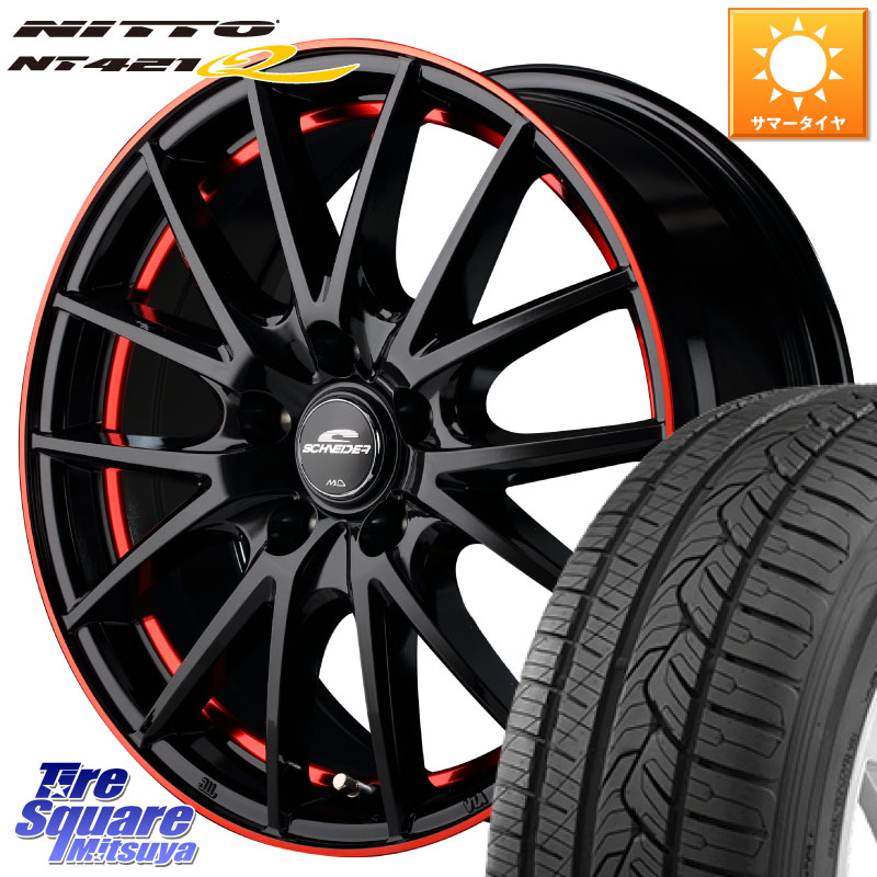 NITTO ニットー NT421Q サマータイヤ 215/60R17MANARAY MID SCHNEIDER シュナイダー RX27 17インチ 17X7.0J 38 5穴 114.3 カローラクロス 20系アルファード エルグランド 日産 エクストレイル X-TRAIL 日産 ヴェルファイア UX レクサス｜タイヤスクエアミツヤ