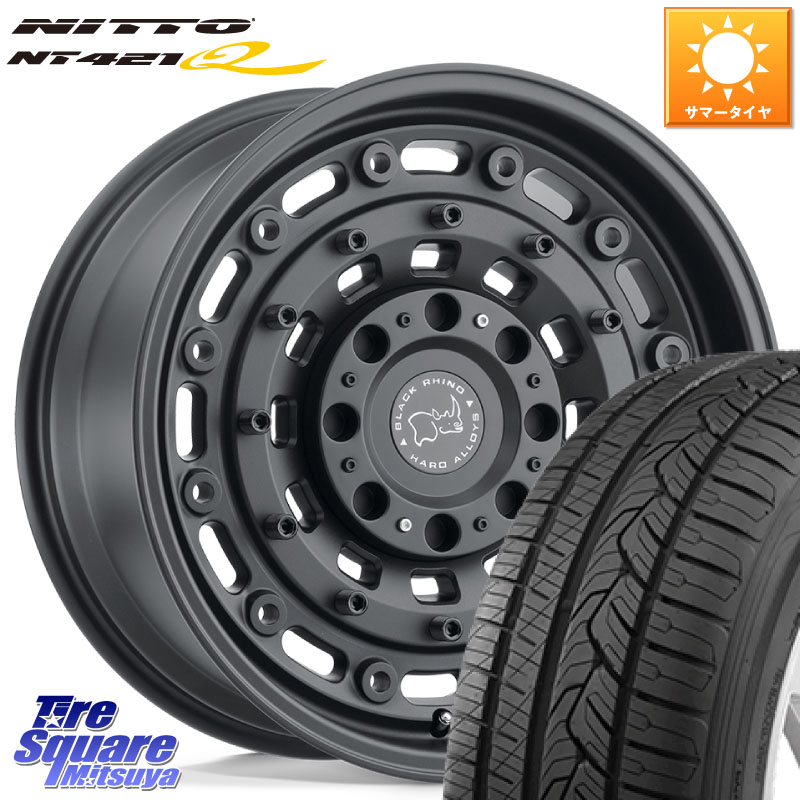 BLACK RHINO ARSENAL TEXTUREDBLACK ブラックライノ アーセナル 18インチ ブラックライノ 18 X 8.0J +30 5穴 114.3 NITTO ニットー NT421Q サマータイヤ 235/50R18