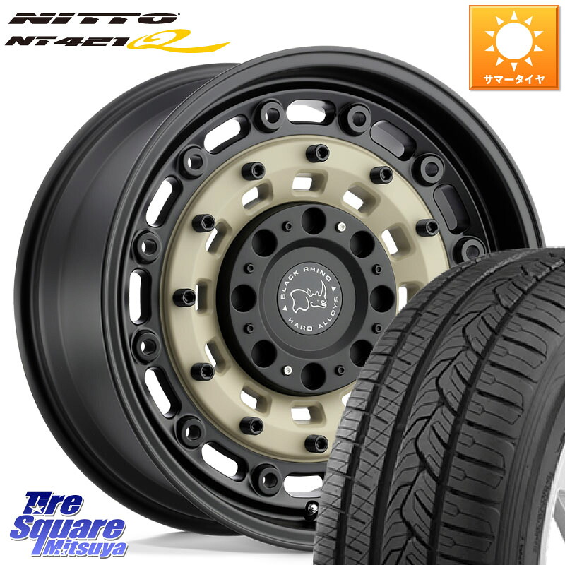 NITTO ニットー NT421Q サマータイヤ 235/60R18BLACK RHINO ARSENAL SANDBLACK ブラックライノ アーセナル 18インチ ブラックライノ 18X8.0J 30 5穴 114.3 アウトランダーPHEV デリカD:5 D5 カスタムサイズ RAV4 60系|タイヤスクエアミツヤ