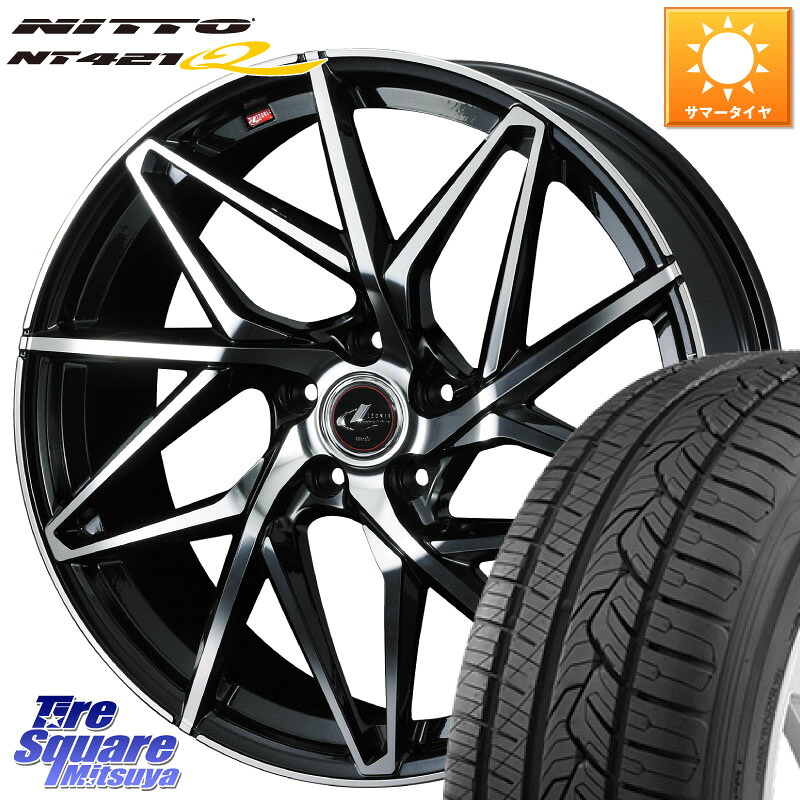 NITTO ニットー NT421Q サマータイヤ 235/55R18WEDS 40613 レオニス LEONIS IT PBMC 18インチ 18X8.0J 42 5穴 114.3 T32エクストレイル NX レクサス ハリアー|タイヤスクエアミツヤ