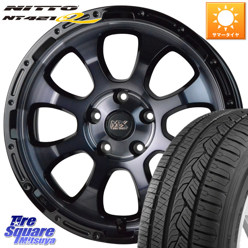 HotStuff マッドクロス GRACE グレイス BKC 5H ホイール 17インチ 17 X 7.0J +45 5穴 114.3 NITTO ニットー NT421Q サマータイヤ 225/55R17 MAZDA6 10系アルファード