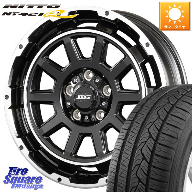 NITTO ニットー NT421Q サマータイヤ 225/60R17KOSEI ボトムガルシア ディグレ ホイール 17X7.0J 40 5穴 114.3 30系アルファード/ヴェルファイア デリカD:5 SL系フォレスター エクストレイル X-TRAIL 日産 ヴェルファイアハイブリッド ヴェルファイア アルファード エ|タイヤスクエアミツヤ