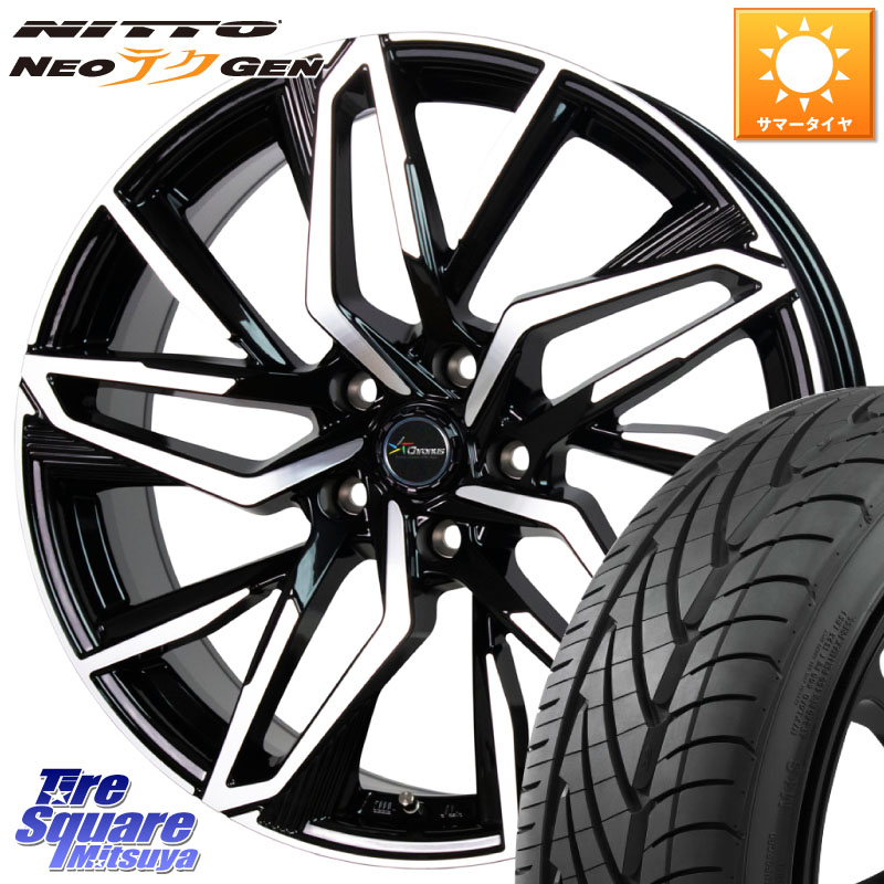 NITTO ニットー NEOテクGEN サマータイヤ 215/40R18HotStuff Chronus CH-112 クロノス CH112 ホイール 18インチ 18X8.0J 42 5穴 114.3 リーフ LEAF 日産 カローラルミオン｜タイヤスクエアミツヤ