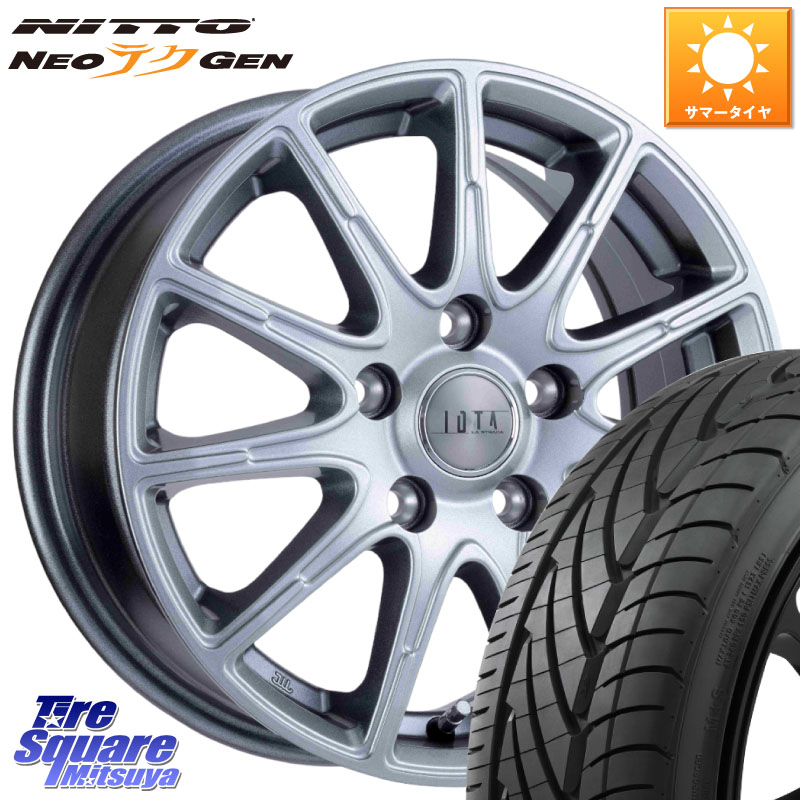 阿部商会 TIRADO IOTA イオタ ホイール 18インチ 18 X 7.5J +38 5穴 114.3 NITTO ニットー NEOテクGEN サマータイヤ 215/40R18