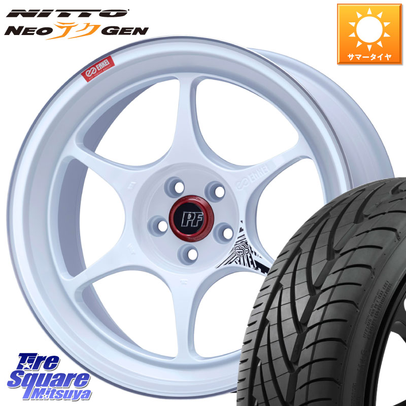 NITTO ニットー NEOテクGEN サマータイヤ 215/40R18ENKEI エンケイ PerformanceLine PF06 ホイール 18インチ 18X8.5J 48 5穴 100 210/A10系カローラ BRZ/86ローダウン車 BRZ GR 86 ハチロク 86 ハチロク｜タイヤスクエアミツヤ