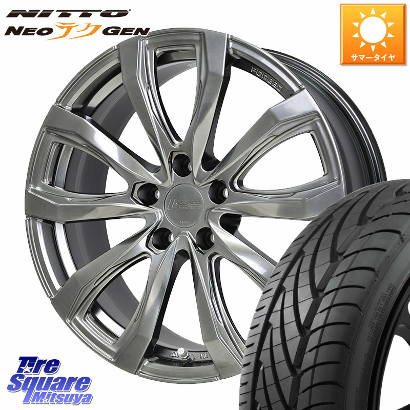 HotStuff シュティッヒ レグザス FORGED FS-01 平座仕様(レクサス・トヨタ専用) 鍛造ホイール 19インチ 19 X 8.0J +42 5穴 114.3 NITTO ニットー NEOテクGEN サマータイヤ 245/35R19