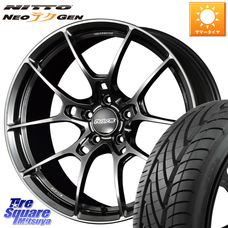 RAYS 【欠品次回10~11月】 G025 VOLK RACING 鍛造 ホイール 19インチ 19 X 8.0J(VAB 4POT) +44 5穴 114.3 NITTO ニットー NEOテクGEN サマータイヤ 245/35R19 WRX STI アプライドA-C(ブレンボ4POTキャリパー)対応
