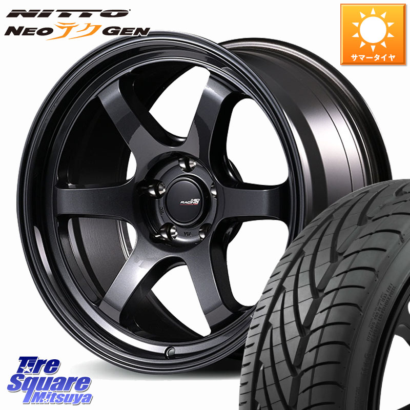 NITTO ニットー NEOテクGEN サマータイヤ 215/40R18MANARAY MID RACING R06 ホイール 18インチ 18X7.5J 48 5穴 100 50系プリウス BRZ/86/GR86 プリウス・プリウスPHV ウィッシュ WISH CT レクサス GR 86 ハチロク 86 ハチロク インプレッサ|タイヤスクエアミツヤ