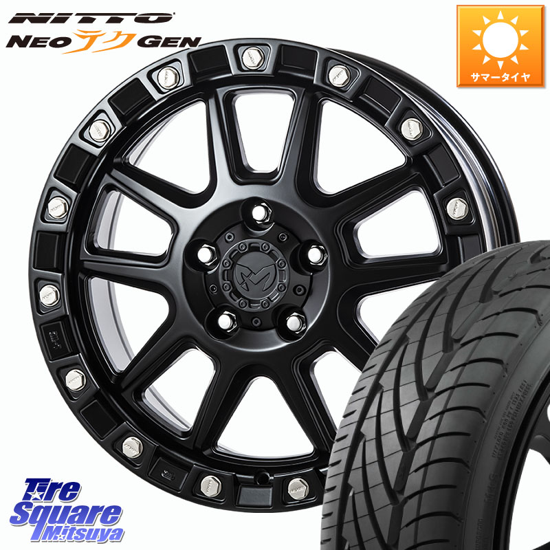 MKW M205 ブラックキャット ホイール 18インチ 18 X 8.0J +40 5穴 114.3 NITTO ニットー NEOテクGEN サマータイヤ 215/40R18