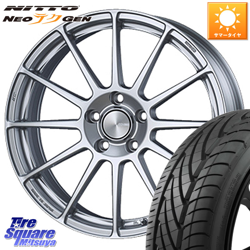 ENKEI エンケイ PerformanceLine PF03 ホイール 18 X 7.5J +48 5穴 114.3 NITTO ニットー NEOテクGEN サマータイヤ 215/40R18