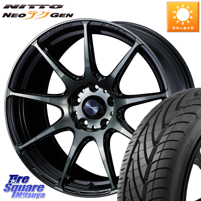 NITTO ニットー NEOテクGEN サマータイヤ 215/40R18WEDS WedsSport SA-99R SA99R ウェッズ スポーツ ホイール 18インチ 18X7.5J 45 5穴 114.3 リーフ LEAF 日産 カローラルミオン｜タイヤスクエアミツヤ