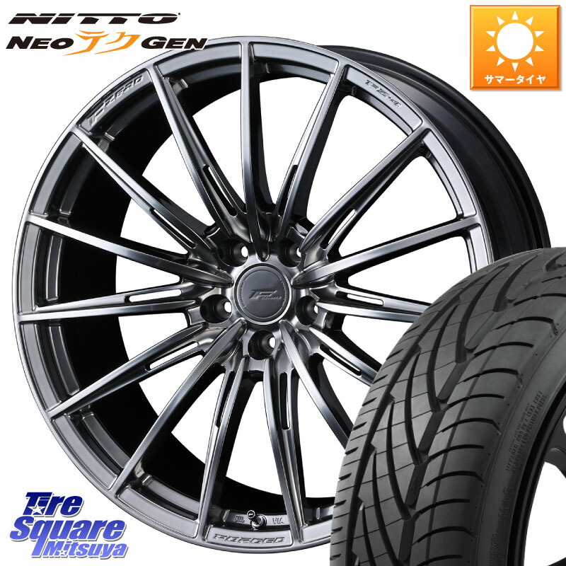 WEDS F ZERO FZ4 FZ-4 鍛造 FORGED 18インチ エフゼロ 18 X 8.0J +45 5穴 114.3 NITTO ニットー NEOテクGEN サマータイヤ 215/40R18