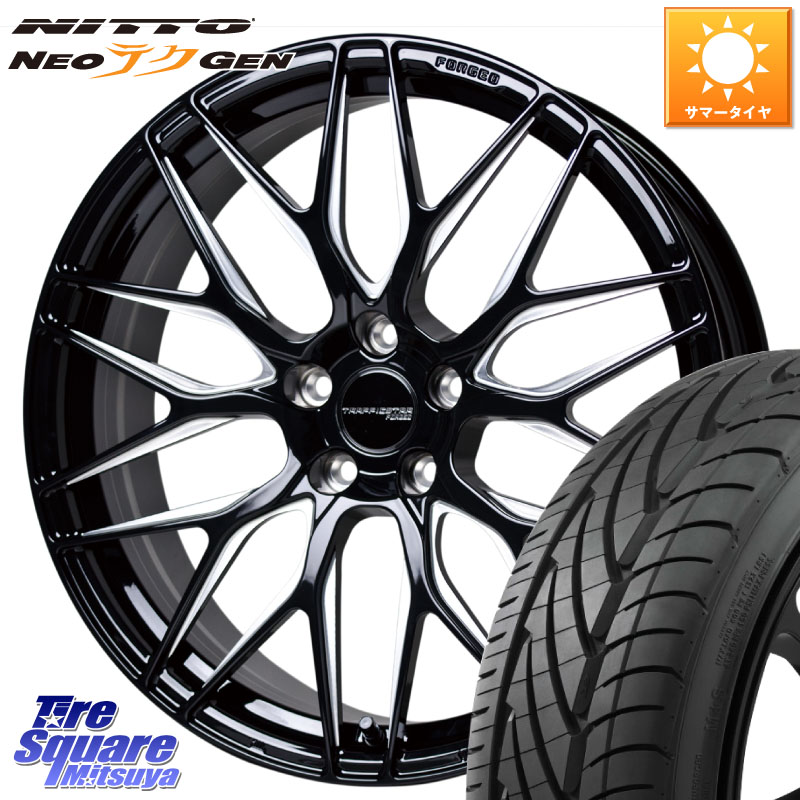 NITTO ニットー NEOテクGEN サマータイヤ 235/30R20HotStuff TSF-01 BK/MP トラフィックスターフォージド 20インチ 20X8.5J 43 5穴 114.3|タイヤスクエアミツヤ