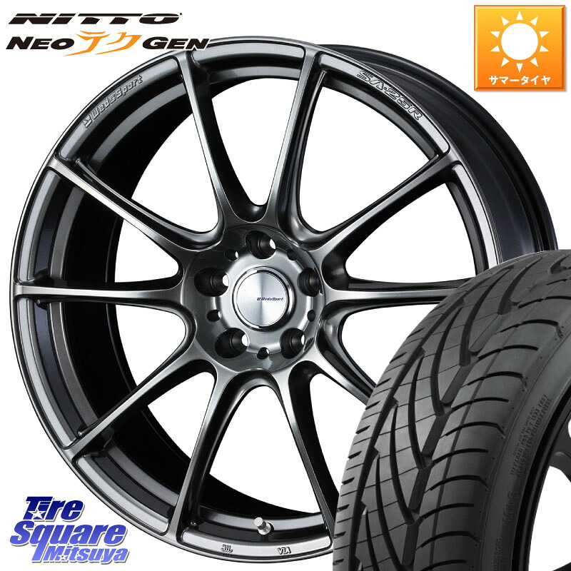 WEDS 【欠品次回06月中旬】 SA-25R PSB ウェッズ スポーツ ホイール 19インチ 19 X 8.0J +45 5穴 114.3 NITTO ニットー NEOテクGEN サマータイヤ 245/35R19 WRX S4(VBH)
