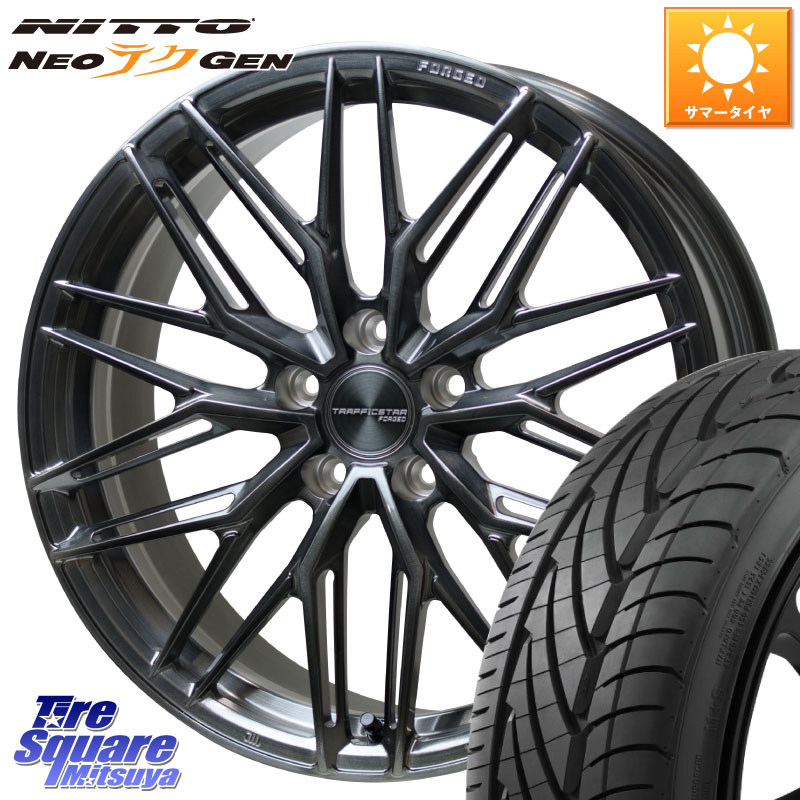 HotStuff TSF-03 BRSC トラフィックスターフォージド 20インチ 20 X 8.5J +38 5穴 114.3 NITTO ニットー NEOテクGEN サマータイヤ 225/35R20