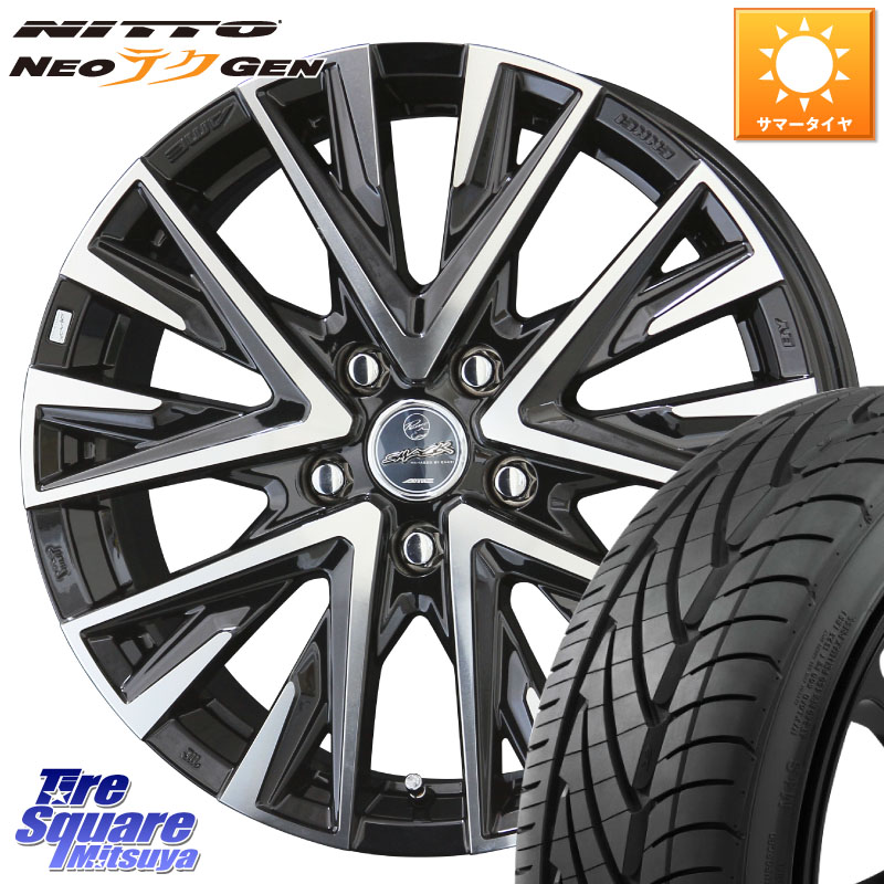 NITTO ニットー NEOテクGEN サマータイヤ 215/40R18KYOHO 【欠品次回7月末】スマック レジーナ SMACK LEGINA ホイール 18X7.5J 38 5穴 114.3 リーフ LEAF 日産｜タイヤスクエアミツヤ