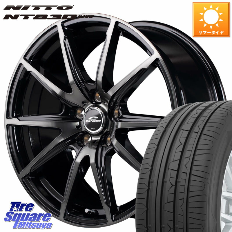 MANARAY MID SCHNEIDER シュナイダー DR-02 18インチ 18 X 8.0J +35 5穴 114.3 NITTO ニットー NT830 plus サマータイヤ 225/40R18 93,176円