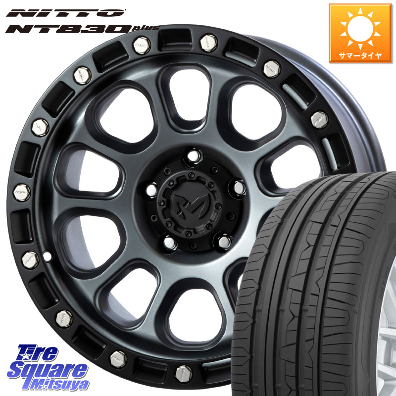 NITTO ニットー NT830 plus サマータイヤ 225/50R17MKW M204 ドライグレー 17インチ 17X8.0J 38 5穴 114.3|タイヤスクエアミツヤ