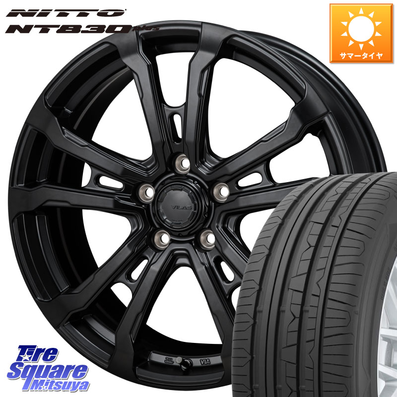 MONZA HI-BLOCK VILAS 17インチ 17 X 7.0J +38 5穴 114.3 NITTO ニットー NT830 plus サマータイヤ 215/50R17 プリウスアルファ リーフ 86,620円