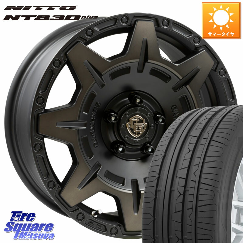 WEDS CROSS OVER GARMENTS StyleM 17インチ 17 X 7.0J +35 5穴 114.3 NITTO ニットー NT830 plus サマータイヤ 225/55R17