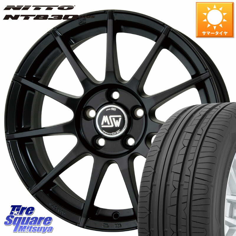 MSW by OZ MSW85-2 ホイール 17インチ 17 X 7.0J(VOLVO V70 BB) +50 5穴 108 NITTO ニットー NT830 plus サマータイヤ 225/50R17 VOLVO ボルボ V70