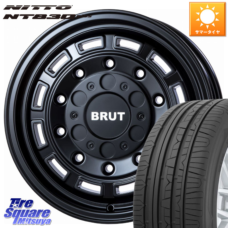BRUT ブルート BR-70 BR70 ホイール 17インチ 17 X 7.5J +48 5穴 114.3 NITTO ニットー NT830 plus サマータイヤ 215/45R17