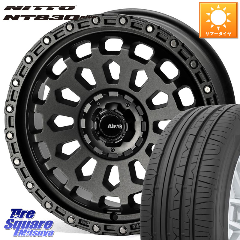NITTO ニットー NT830 plus サマータイヤ 215/45R174X4エンジニアリング Air/G VULCAN MG ホイール 17インチ 17X7.0J 35 5穴 114.3|タイヤスクエアミツヤ