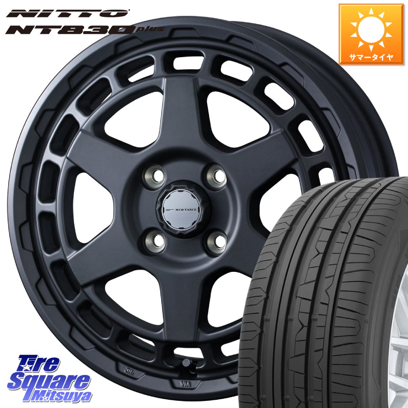 WEDS MUDVANCE X TYPE S ホイール 15インチ マッドヴァンス 15 X 4.5J +45 4穴 100 NITTO ニットー NT830 plus サマータイヤ 165/55R15 N-BOX デリカミニ2WD タント スペーシア サクラ