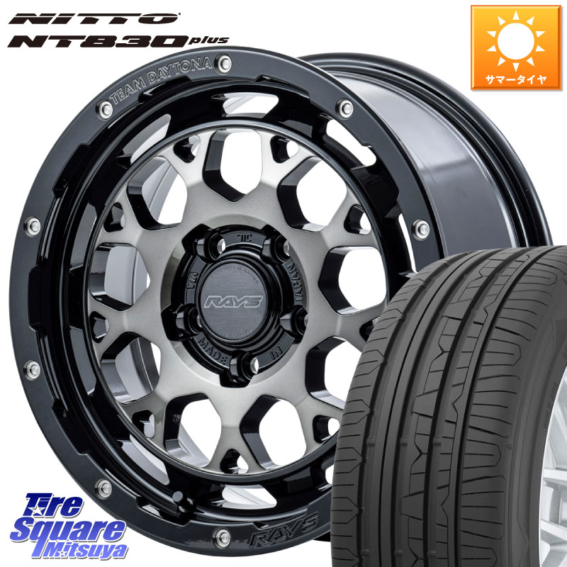 RAYS 【欠品次回8~9月】 TEAM DAYTONA M9+ ホイール 17インチ 17 X 7.0J +40 5穴 114.3 NITTO ニットー NT830 plus サマータイヤ 225/50R17 WRX S4(VBH)