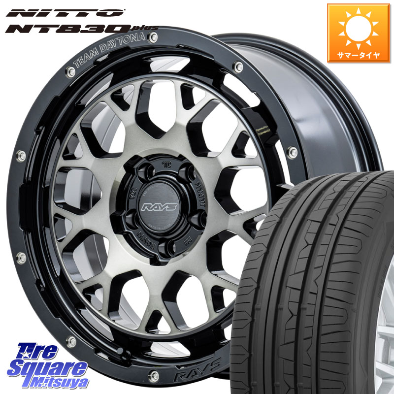 RAYS TEAM DAYTONA M9+ ホイール 18インチ 18 X 7.5J +32 5穴 114.3 NITTO ニットー NT830 plus サマータイヤ 225/45R18