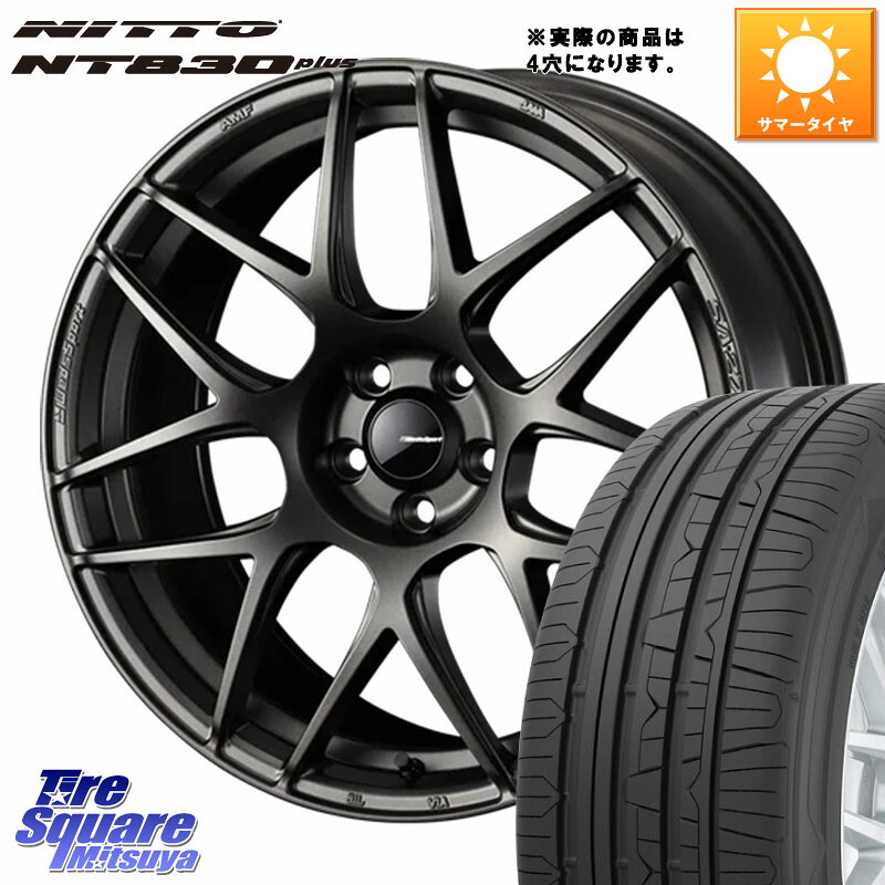 WEDS 74183 SA-27R ウェッズ スポーツ ホイール 17インチ ◇参考画像 17 X 6.5J +50 4穴 100 NITTO ニットー NT830 plus サマータイヤ 215/45R17 FITクロスター