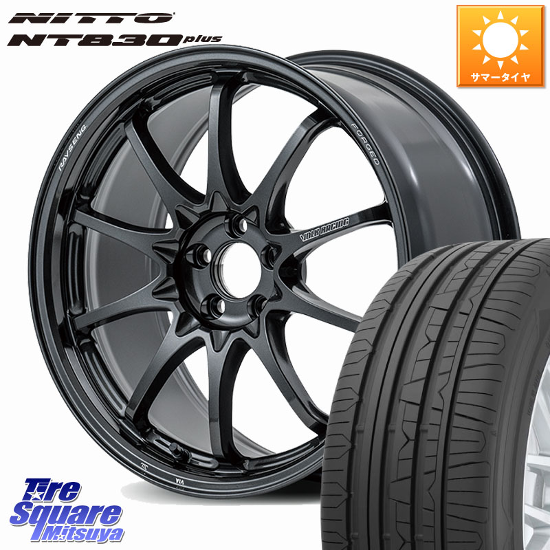 RAYS 【欠品次回10~11月】 CE28N-plus VOLK RACING 鍛造 ホイール 18インチ 18 X 8.5J(M14B) +38 5穴 114.3 NITTO ニットー NT830 plus サマータイヤ 235/45R18 レクサスIS 30系後期