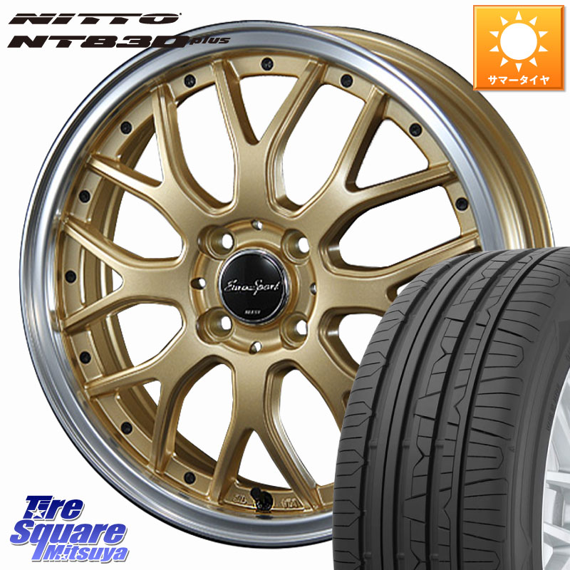 BLEST EuroSport Type815 ホイール 15インチ 15 X 5.5J +42 4穴 100 NITTO ニットー NT830 plus サマータイヤ 165/55R15