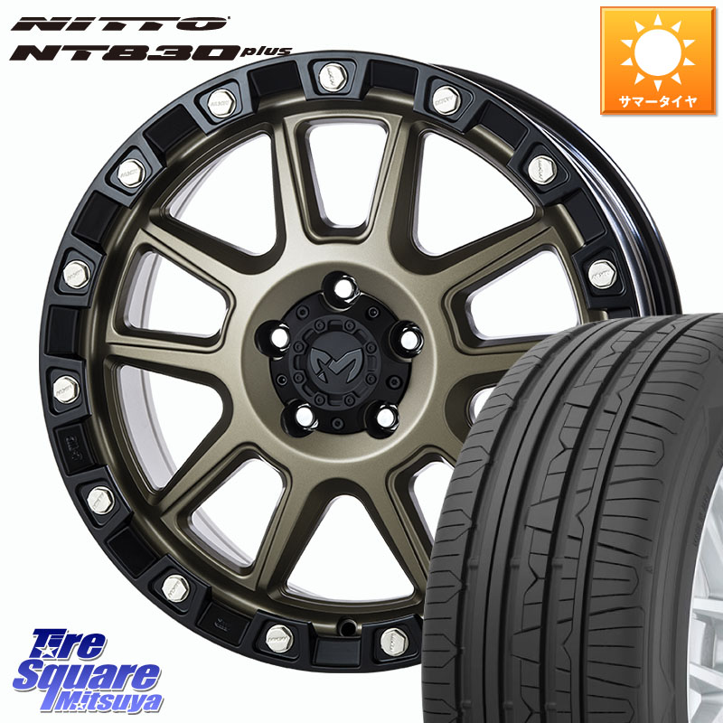 MKW M205 コヨーテブロンズ ホイール 18インチ 18 X 8.0J +40 5穴 114.3 NITTO ニットー NT830 plus サマータイヤ 235/45R18 CY2アコード 70系カムリ