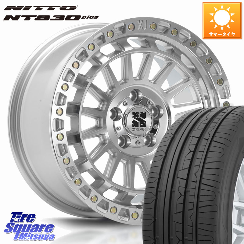 MLJ XJ08 XTREME-J ホイール 17インチ 17 X 7.5J +42 5穴 114.3 NITTO ニットー NT830 plus サマータイヤ 225/45R17 GRヤリスRSノーマルキャリパー