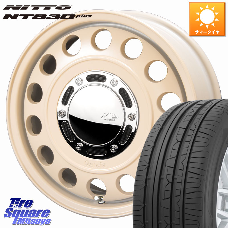 NITTO ニットー NT830 plus サマータイヤ 165/55R15MANARAY MID GARCIA CISCO Type2 サンドベージュ 在庫● 15インチ ガルシア シスコ 15X5.5J 40 4穴 100｜タイヤスクエアミツヤ