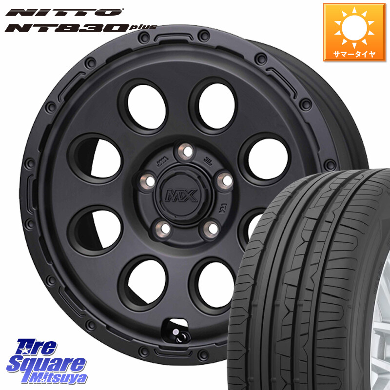 NITTO ニットー NT830 plus サマータイヤ 225/55R17HotStuff MAD CROSS RECON マッドクロス リーコン ホイール 17インチ 17X7.5J 38 5穴 114.3 スカイラインセダン 日産 シーマ 日産|タイヤスクエアミツヤ