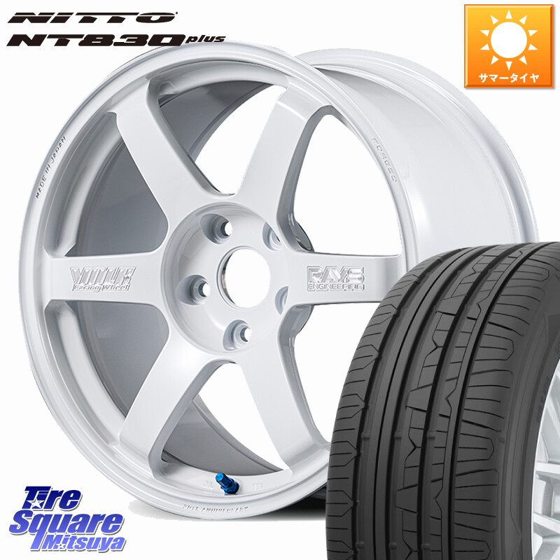 NITTO ニットー NT830 plus サマータイヤ 215/55R17RAYS 【欠品次回3~4月】 VOLK RACING TE37 SAGA S-plus 30th MACHINING Ver ホイール 17インチ 17X8.0J 38 5穴 114.3 アコード|タイヤスクエアミツヤ