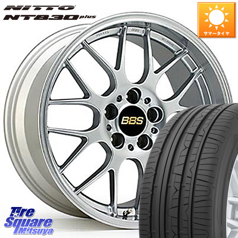 NITTO ニットー NT830 plus サマータイヤ 225/45R18BBS RG-R 鍛造1ピース ホイール 18インチ 18X8.5J 36 5穴 114.3|タイヤスクエアミツヤ