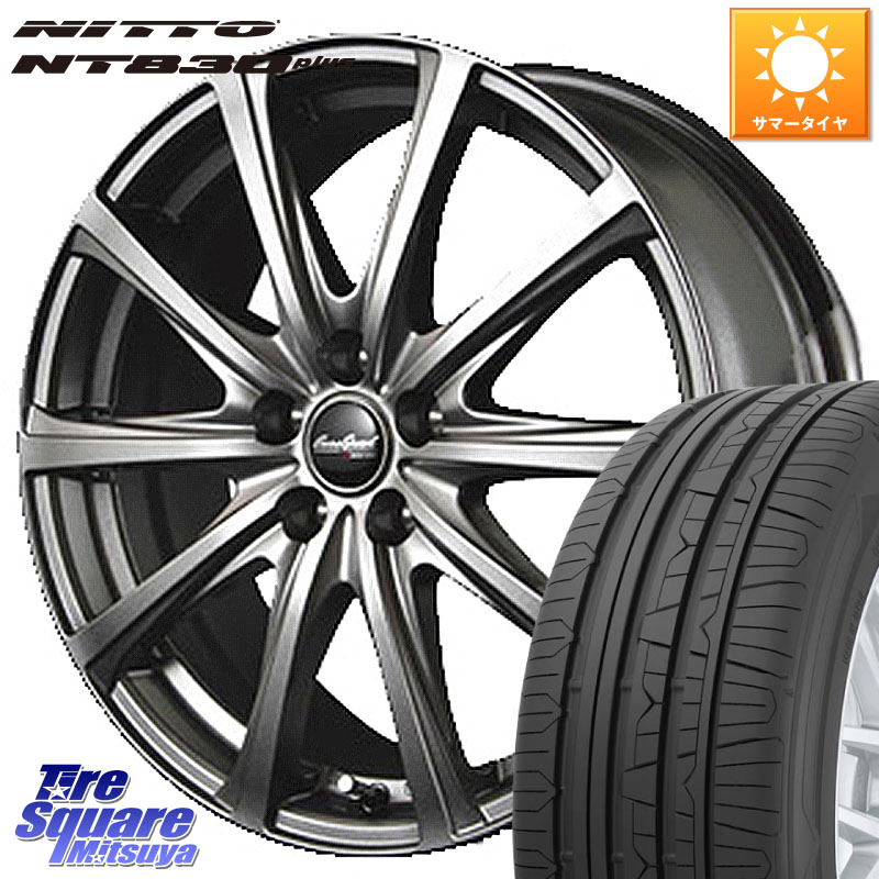 NITTO ニットー NT830 plus サマータイヤ 225/50R17MANARAY MID EuroSpeed ユーロスピード V25 ホイール 17インチ 17X7.0J 38 5穴 114.3 マークXジオ RX-8 MAZDA クラウンマジェスタ GS (GS F除く) レクサス｜タイヤスクエアミツヤ
