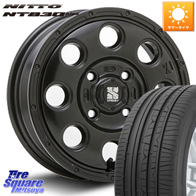 MLJ KK03 XTREME-J エクストリームJ ホイール 15インチ 15 X 4.5J +45 4穴 100 NITTO ニットー NT830 plus サマータイヤ 165/55R15 N-BOX デリカミニ2WD タント スペーシア サクラ