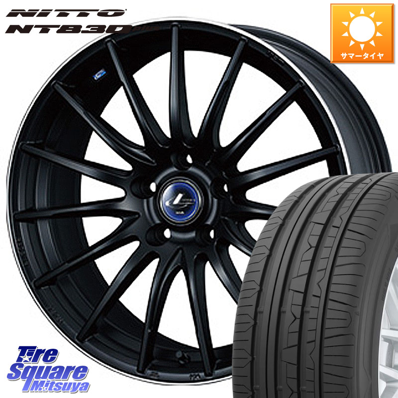 WEDS 36282 レオニス Navia ナヴィア05 MBP ウェッズ ホイール 18インチ 18 X 8.0J +42 5穴 114.3 NITTO ニットー NT830 plus サマータイヤ 235/45R18 CY2アコード 70系カムリ 104,795円