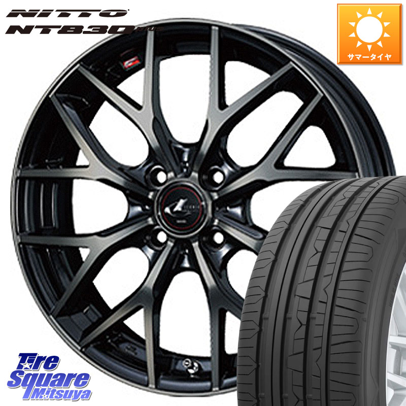 WEDS 【欠品次回06月上旬】 37405 レオニス MX ウェッズ Leonis ホイール 15インチ 15 X 4.5J +45 4穴 100 NITTO ニットー NT830 plus サマータイヤ 165/55R15 N-BOX デリカミニ2WD タント スペーシア サクラ
