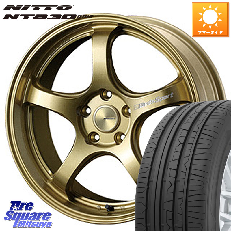 NITTO ニットー NT830 plus サマータイヤ 235/45R18WEDS WedsSport RN-05M RN05M ウェッズ スポーツ ホイール 18インチ 18X8.5J 52 5穴 114.3 キザシ｜タイヤスクエアミツヤ