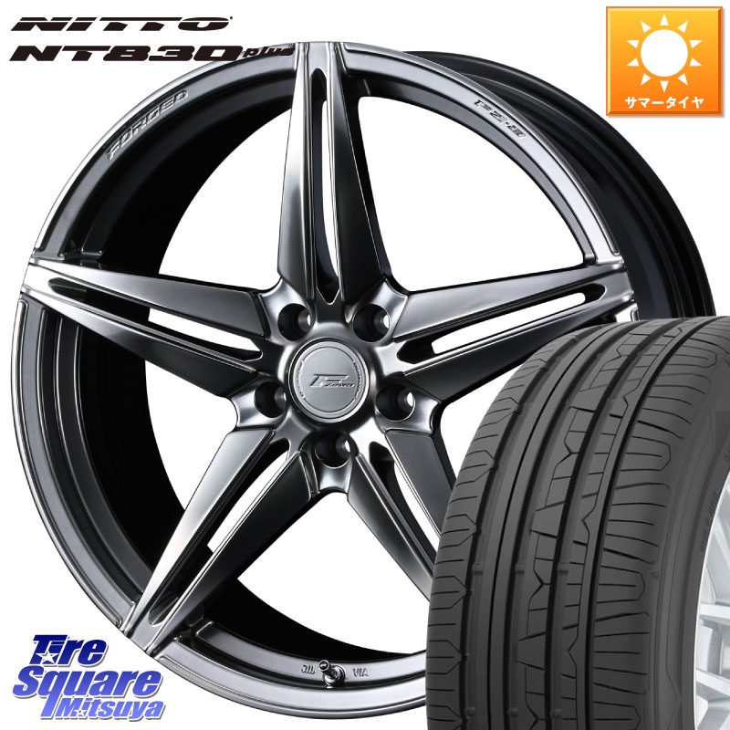 WEDS F ZERO FZ-3 FZ3 鍛造 FORGED ホイール18インチ エフゼロ 18 X 7.5J +38 5穴 114.3 NITTO ニットー NT830 plus サマータイヤ 225/45R18 リーフ