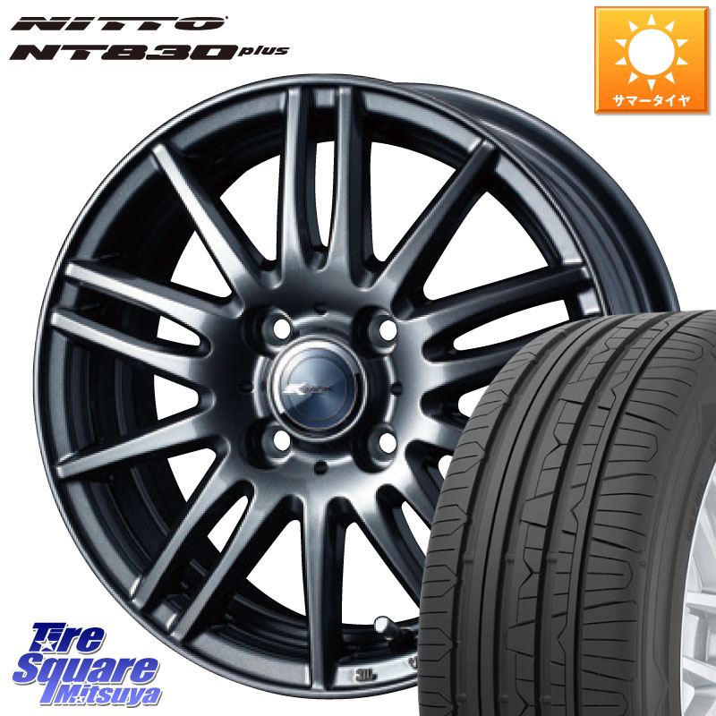 NITTO ニットー NT830 plus サマータイヤ 165/55R15WEDS ウェッズ ZAMIK ザミック TITO 15インチ 15X4.5J 45 4穴 100 N-BOX デリカミニ2WD タント スペーシア サクラ R1 R2 ルークス ROOX 日産 デイズ デイズルークス 日産 コペン N-ONE N ONE エヌワン ワゴンR等ハイ|タイヤスクエアミツヤ