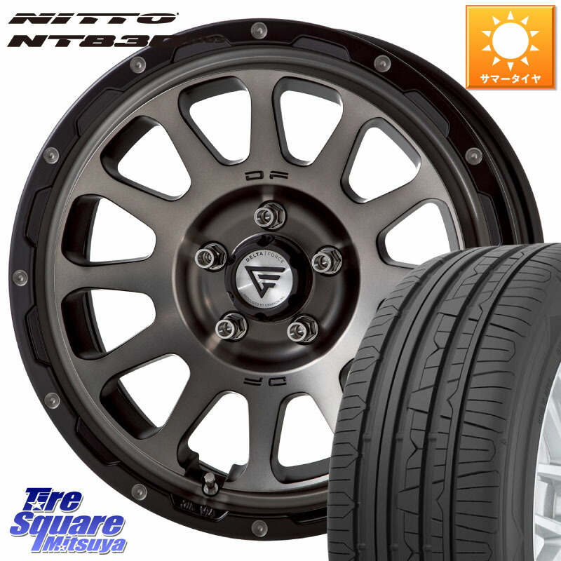 NITTO ニットー NT830 plus サマータイヤ 225/50R17DELTA FORCE デルタフォース オーバル 8J ホイール 17インチ 17X8.0J 35 5穴 114.3｜タイヤスクエアミツヤ 128,320円