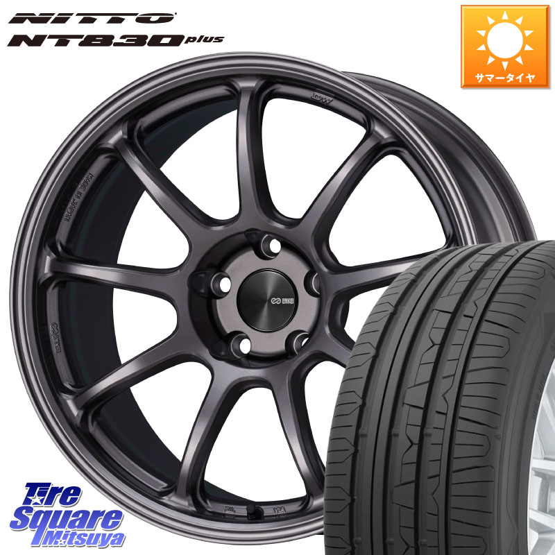 ENKEI PerformanceLine PF09 ホイール 4本 18インチ 18 X 8.5J +38 5穴 114.3 NITTO ニットー NT830 plus サマータイヤ 225/45R18